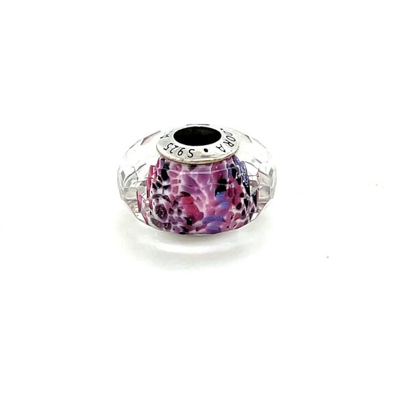 Pandora Pink Tropical Murano Glass Charm - Picture 1 of 4